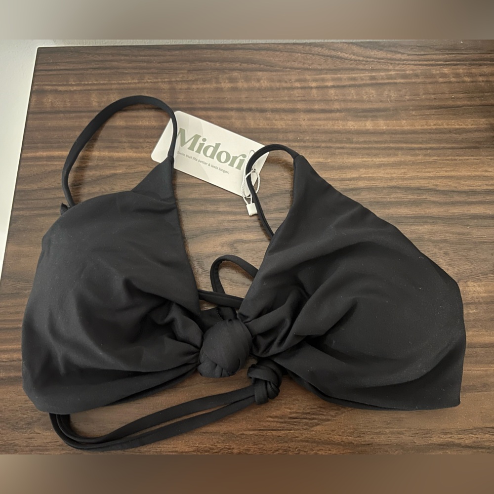 Midori Black Swim Top